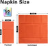 Dark Orange Napkins Hand Towels Disposable, Linen-Feel Dinner Napkins with Prefolded Built-in Flatware Pocket, Guest Paper Hand Towels For Wedding...