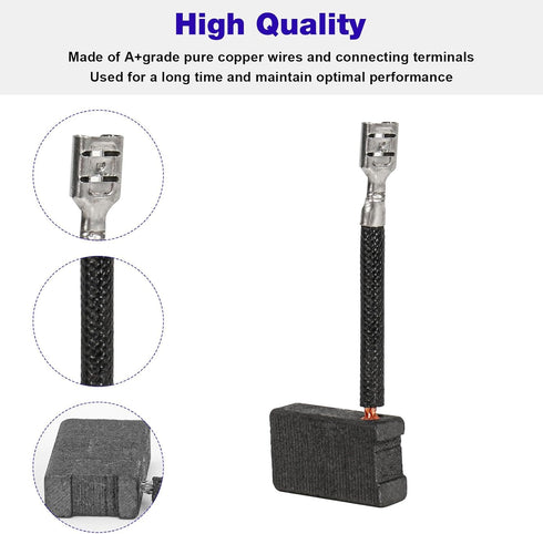 4Packs 381028-02 381028-08 Carbon Brushes Compatible with Dewalt Electric Power Tools DW368,DW702,DW703,DW706E,DW708,DW715,DW716,DW717,DW718,DWS78...