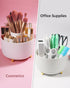 Makeup Brush Holder Organizer, 360° Rotating Makeup Brush Organizer, 5 Slot Make up Brushes Cup for Cosmetics, Nail Polish, Art, Office Supply, Ba...