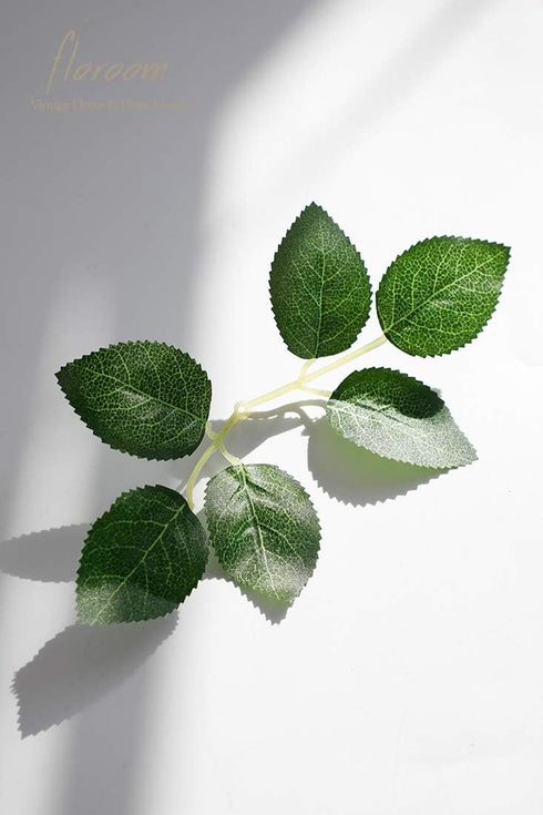 Floroom Artificial Green Leaves 35pcs Bulk Faux Silk Greenery Fake Rose Flower Leaves for DIY Wedding Bouquets Bridal Shower Centerpieces Home Dec...
