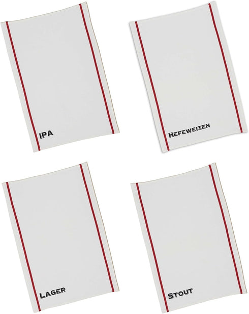 DII Assorted Print Dishtowel Set, 18x28, Beer Pub, 4 Count...