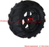 Lovermusic 4PCS 1/16 RC Crawler Truck Off Roader Rubber Tires and Rims, 3.35x1.65inch Rock Climbing Tires...