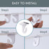 25 Pair Suspended Aluminum Drop Ceiling Hooks, Metal T-Bar Track Clip, White Heavy Duty Ceiling Hooks, Drop Ceiling Clips Hanger Kit for Home Clas...