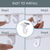 15 Pair Drop Ceiling Hooks for Hanging, White Heavy Duty Ceiling Hooks, Metal T-Bar Hooks, Suspended Ceiling Tile Hook Ceiling Clips for Home Clas...
