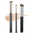 Qianyu 3 Pcs Kabuki Foundation Contour Brushes for Liquid Makeup Under Eye Nose Contour Setting Kabuki Brushes for Blending Liquid Cream Powder Co...