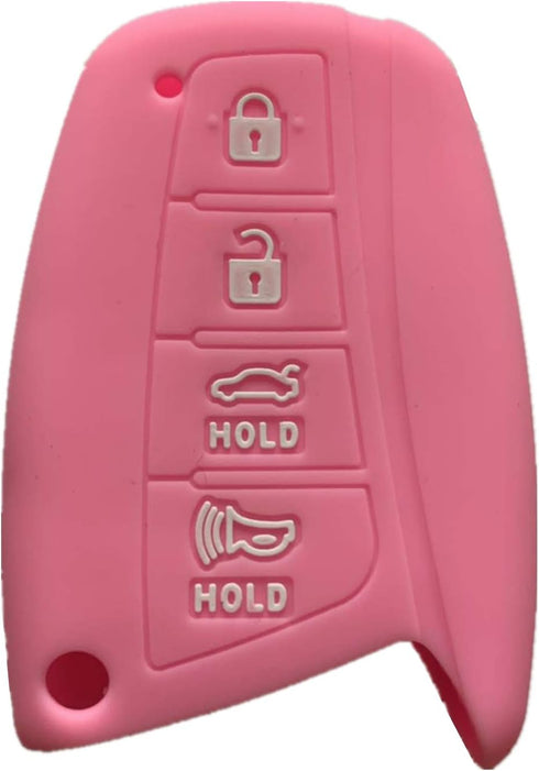 Rpkey Silicone Keyless Entry Remote Control Key Fob Cover Case protector Replacement Fit For 2015 2016 Hyundai Genesis 2013 2014 2015 Santa Fe 201...