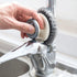 4Pcs Stainless Steel Wool Scrubber with Handle, Dish Scrubber Cleaning Supplies for Pots, Pans, Grills, Dishes...