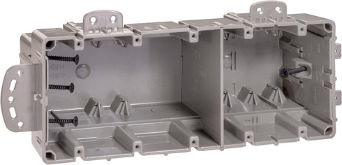 Southwire MSBMMT5G 5 Gang Multi Mount Device Box with Depth Adjustable, Heavy Duty 42lb,Gray...