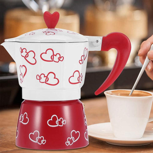Fdit Coffee Maker, Aluminum Alloy Mocha Coffee Pot Stove Coffee Maker Percolator Cafetiere Tools For Home Office(S)...