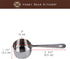 Honey Bear Kitchen 1/4 Cup 60 ml Leave-in Measuring Scoop Cups v2, Polished Stainless Steel (Set of 2)...