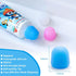 6 Pack Silcone Toothpaste Cap, Tnvee Reusable Self Closing Toothpaste Squeezer Dispenser with Organizer Box for Kids and Adults in Bathroom, Hygie...