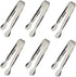 6PCS Ice Tongs Mini Sugar Tongs 4.25Inch Stainless Steel Small Serving Tongs, Small Kitchen Tiny Tongs for Appetizers,Tea Party, Coffee Bar, Desse...