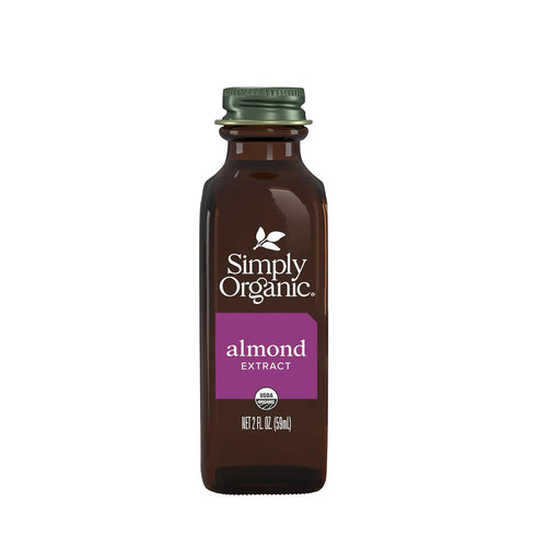 Simply Organic Almond Extract, 2 Ounce Glass Jar, Warm Sugar-free Vegan Flavor for Desserts, Coffee and Smoothies...