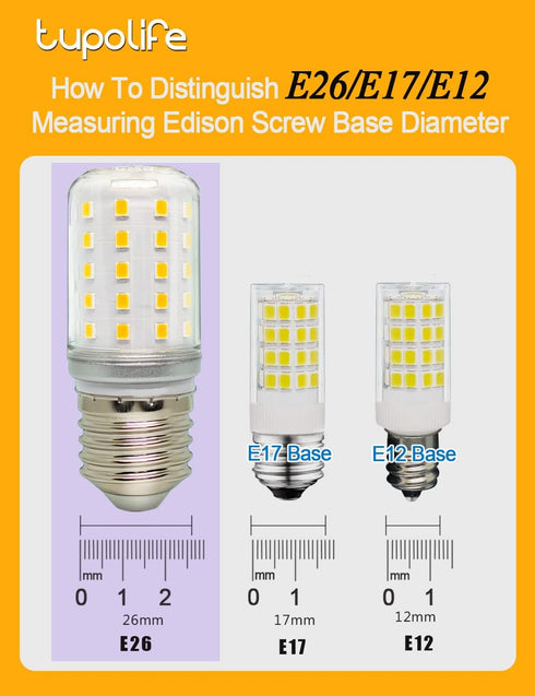 E26 LED Refrigerator Light Bulb AC100-265v 3.5W 40Watt Fridge Lamp for Appliance Frigidaire Freezer Bulb, 4W Warm White 3000K, 2 Pack...