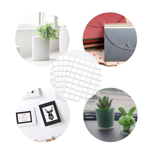10 Sheet Foam Round Dots Double-Sided Adhesive 3D Craft Foam Tape for DIY Handmade Crafts/Office Supplies, 1000 Pcs, 2 Sizes (10, White, 0.3 inch ...