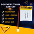 3.7V 500mAh 503035 Lipo Battery Rechargeable Lithium Polymer ion Battery Pack with PH 2.0mm JST Connector...