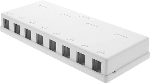 Networx Keystone Jack Surface Mount Boxes (8 Port, White)...