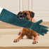 1 Pair Animal Handling Gloves Bite Proof,Leather Welding Gloves,24.4in Reinforced Leather Gloves with 2 Tweezers for Dog Training,Cat,Falcon,Repti...