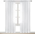 DWCN Living Room Sheer Curtains 95 inch Length 2 Panels Set, White Rod Pocket Lightweight Airy & Elegant Window Treatments, Casual Voile Sheer Dra...