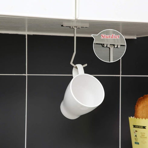 Metal Banana Hanger - Under Cabinet Hook for Kitchen Items. Keep Bananas Fresh (Gun Color X 1pc)...