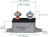 6-28V 50A Circuit Breaker Manual Reset for Automotive RV Marine Boat with Protective Red Belt Cover 50 Amp...