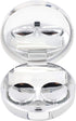 Honbay Fashion Marble Contact Lens Case Portable Contact Lens Box Kit with Mirror (Round) (Silver)...