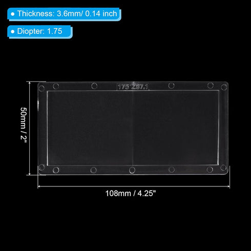 PATIKIL Magnification Welding Lens, PC 1.75 Diopter Magnifying Lens for Welding Helmet...