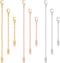 9 Pcs Necklace Extender, Chain Extenders for Necklaces, Delicate Stainless Steel Jewelry Chain Extenders for Bracelet Anklet Necklace (Gold/Silver...