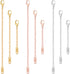 9 Pcs Necklace Extender, Chain Extenders for Necklaces, Delicate Stainless Steel Jewelry Chain Extenders for Bracelet Anklet Necklace (Gold/Silver...