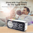 Digital LED Alarm Clock with Wireless Speaker, Dual Alarm Clocks for Bedroom/Heavy Sleepers/Adult/Teens, Bluetooth Speaker Support TF Card Playbac...
