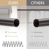 Amazer Spring Tension Shower Curtain Rod, 26-42 Inches Rust-Resistance Tension Curtain Rod Bathroom Rod, Adjustable Shower Curtain Rod No Drill, B...