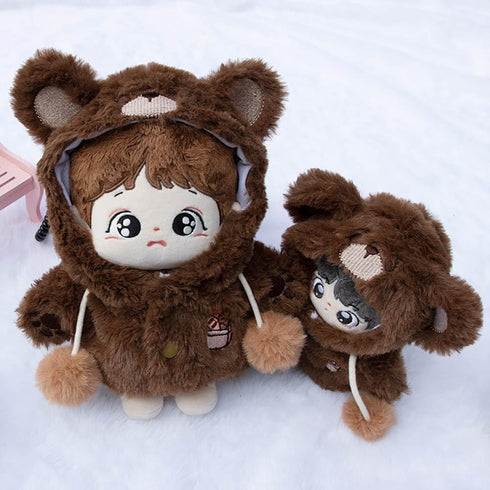 niannyyhouse 10cm 20cm Plush Doll Clothes Bear Pig Cat Hoodie Jumpsuit Jacket Soft Stuffed Plush Accessories (a2, 10cm)...