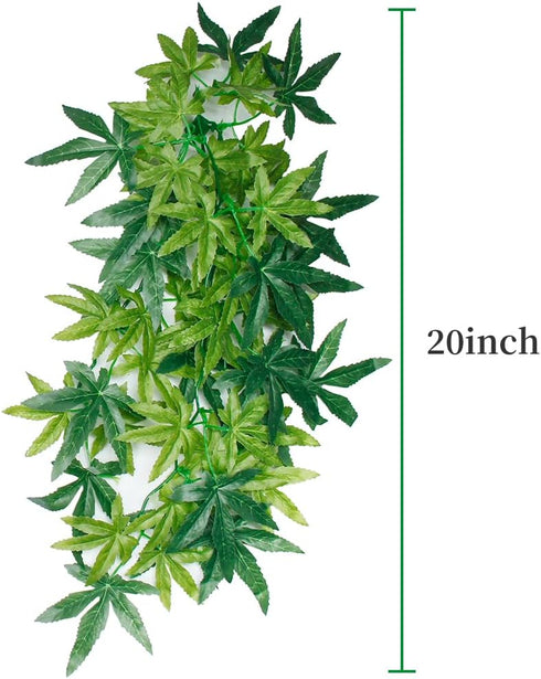 50cm/20in Aquarium Decorations Plants Artificial Fake Plastic Water Grass Plants for Fish Tank Aquarium Decor Artificial Hanging Plants...