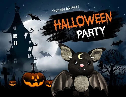 Bat Plush Stuffed Animal Toys,Halloween Black Bat Decor Soft Hugging Plush Doll Toy Gifts,for Kids Birthday, Halloween, Christmas (Black,11.8inch)...