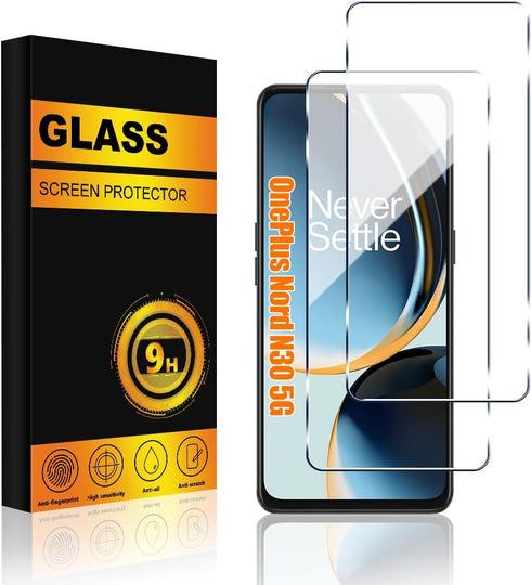 2 PACK OnePlus Nord N30 5G Screen Protector Glass, Premium 9H Hardness Anti-Scratch Easy Install Tempered Glass Screen Protector for OnePlus Nord ...