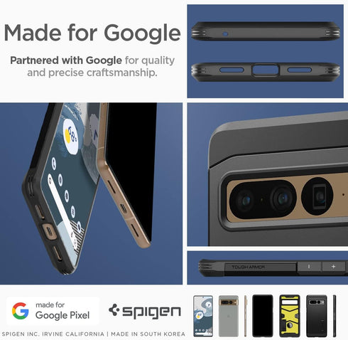 Spigen Tough Armor Case Compatible with Google Pixel 7 Pro - Black......