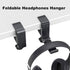 Aluminum Headphone Stand Hanger Foldable with Cable Organizer Headset Holder, Non-Slip Desk Hook Space Save Universal Headphone Mount...