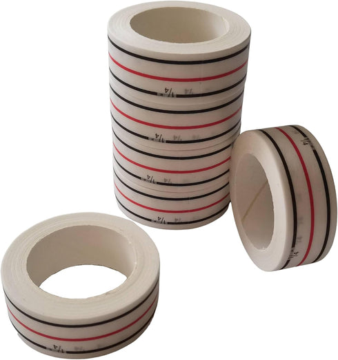 HONEYSEW 1/4" Seam Diagonal Seam Tapes 10Yard Each Roll Sewing Basting Tape for Stitching Straight Diagonal Seams Instruction Tool Seamingly Accur...