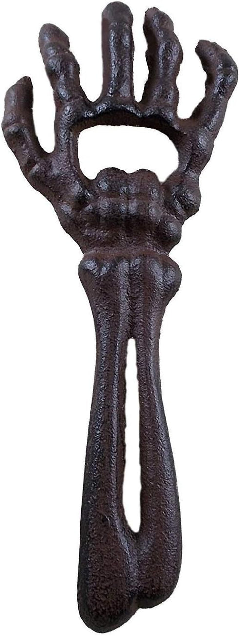 Cast Iron Skeleton Hand Themed Beverage Bottle Opener...