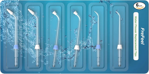 Replacement Heads for Waterpik Water Flosser (2 Classic Jet Tips & 2 Orthodontic Tips & 2 Plaque Seeker Tips)...