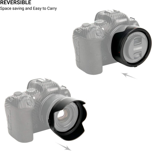 Tulip Flower Lens Hood for Canon RF 50mm f/1.8 STM on EOS R6 R5 RP R Camera, Reversible Lens Shade Replace Canon ES-65B Lens Hood, Compatible with...