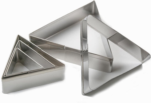 SK Triangle Shape Cookie Cutter Set, Stainless Steel, 5-Piece, Small(2.7in)...