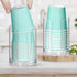 Bathroom Cup Dispenser, Disposable Mouthwash Cups Holder Fit 3oz-4oz Small Paper Cups, Clear Plastic Cup Dispenser for Bathroom Vanity Countertop ...