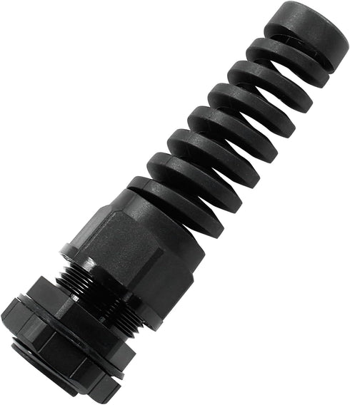 2 Pcs NPT 1/2" Cable Glands with Strain Relief, IP68 Waterproof Cable Gland with Adjustable Locknut for 6-12mm Dia Wire...