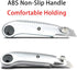 DOWELL Utility Knife Retractable Utility Knife Box Cutters Heavy Duty with 5PCS Extra Blades,Self Loading Blades Function,Knob On Top Can Withstan...