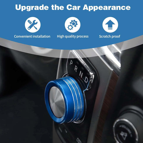 for Durango Gear Shift Knob Cover Trim Ring for Dodge RAM 2013-2017/Durango 2014-2017 Blue Interior Accessories...
