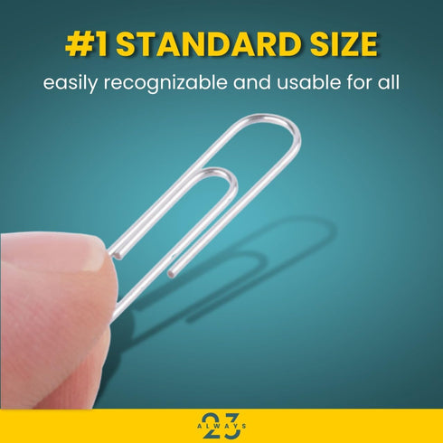 Paper Clips, Silver Paper Clips, 1 100 Pack...