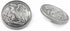 Bezelry 12 Pieces Bald Eagle Coin Style Metal Shank Buttons. 21mm (13/16 inch) (Gray Silver)...