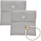 2 Pcs Velvet Jewelry Pouches, 3.9’’ x 3.9’’ Jewelry Storage Bags with Snap Button Gift Packaging Bags Purse Pouches for Rings, Bracelets, Necklace...