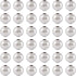 Craftdady Silver Iron Round Ball Spacer Beads 200Pcs 5mm Metal Smooth Rondelle Charm Loose Beads for DIY Jewelry Craft Making with 2mm Hole...